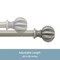 Kenney Mfg Kenney Rachel 5/8" Standard Decorative Window Curtain Rod, 48-86", Italian Pewter KN71632V2 - alternate 3